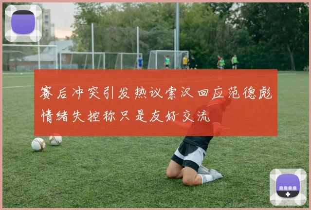 赛后冲突引发热议索汉回应范德彪情绪失控称只是友好交流